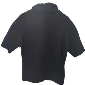 Façonnable Merino Wool Turtle Neck Womens Sweater Size  Medium Black